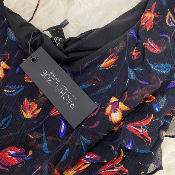 RACHEL ZOE Silk Midi Length Dress - Picture 7 of 9